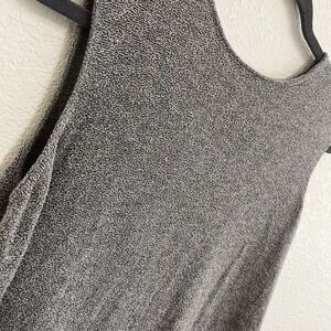 Eileen Fisher Womens Tank Top Size L Gray Knit Scoop Neck Wool Nylon